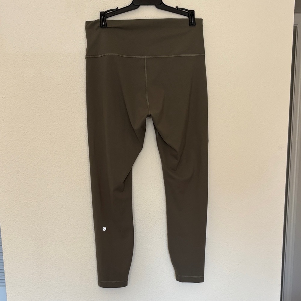 Lululemon Wunder Train High-Rise Tight 25" brown green size 12 leggings - Picture 2 of 6